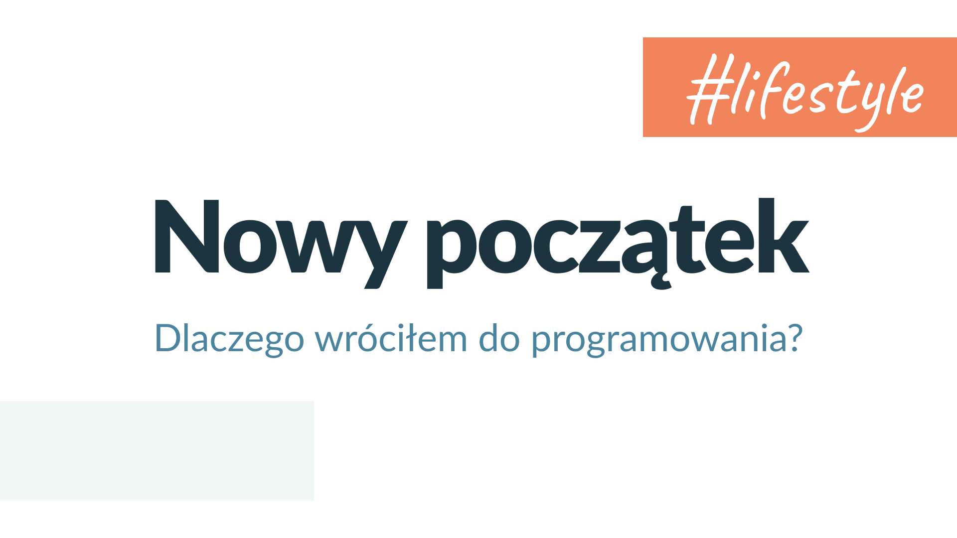 Nowy początek